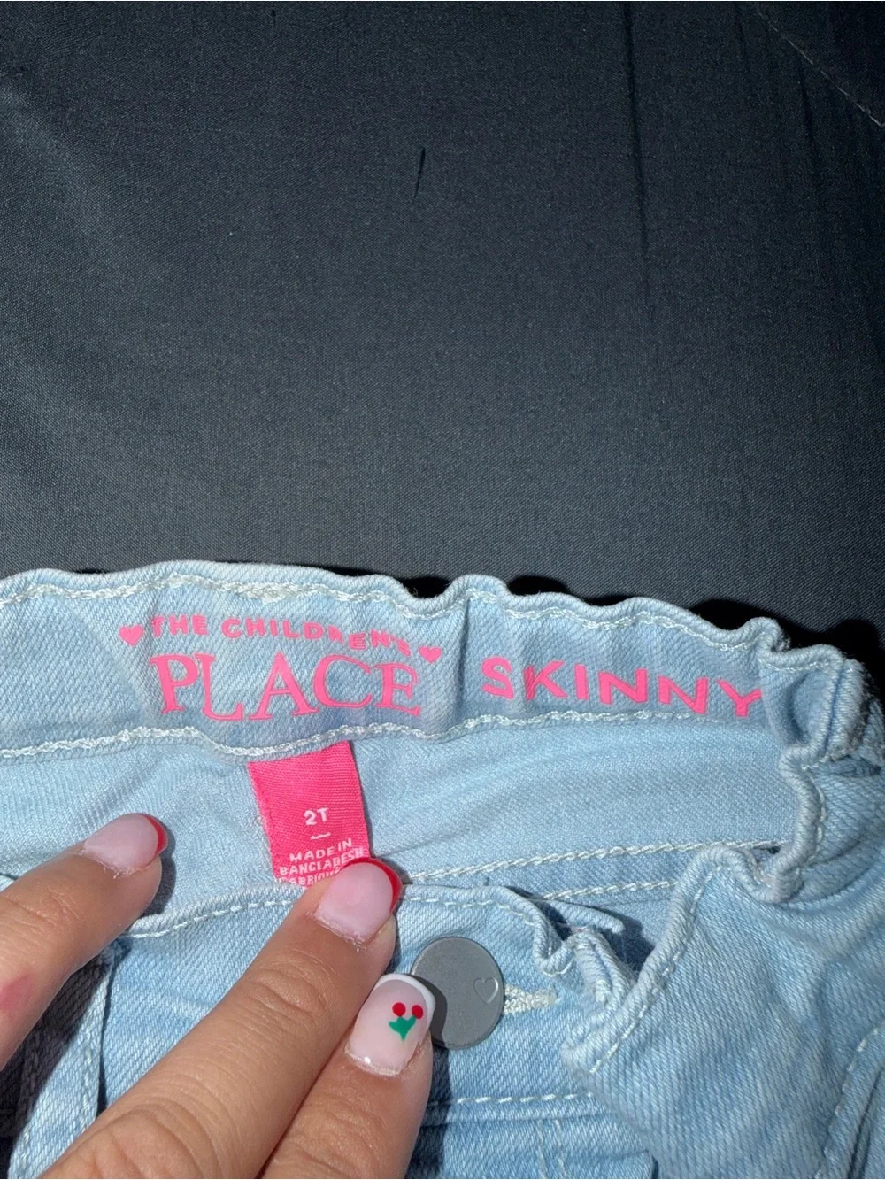 The Children's Place Pale Blue Girls Denim Pants
